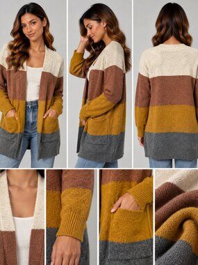 Madewell Walker Striped Merino Wool Alpaca Cardigan XXS